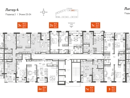 Продается 3-комнатная квартира ЖК Все Свои VIP, литера 4, 88.2  м², 26460000 рублей