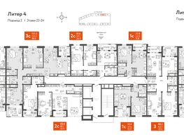 Продается 2-комнатная квартира ЖК Все Свои VIP, литера 4, 81.75 м², 24525000 рублей