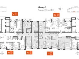 Продается 1-комнатная квартира ЖК Все Свои VIP, литера 6, 39.6  м², 11880000 рублей