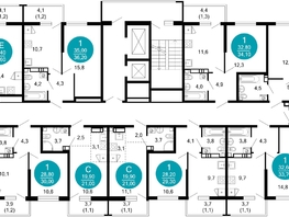 Продается 1-комнатная квартира ЖК Лестория, дом 1, 25.9 м², 14941710 рублей