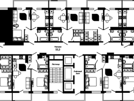 Продается 2-комнатная квартира ЖК Отражение, 2 очередь литера 3, 63.3  м², 8341840 рублей