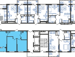 Продается 2-комнатная квартира ЖК Облака-3, дом 1, 51.8  м², 8951040 рублей