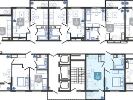 Продается 1-комнатная квартира ЖК Облака-3, дом 1, 40.1  м², 7913735 рублей