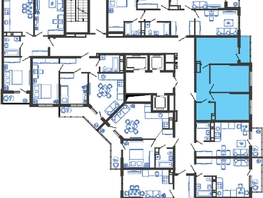 Продается 2-комнатная квартира ЖК Облака-3, дом 1, 50.8  м², 9204960 рублей