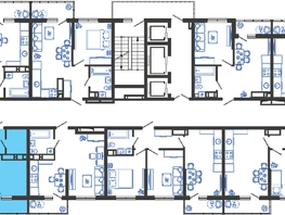 Продается 2-комнатная квартира ЖК Облака-3, дом 1, 43.5  м², 8808750 рублей