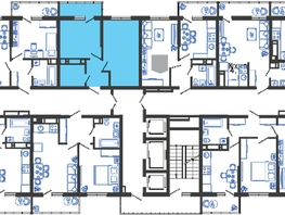 Продается 1-комнатная квартира ЖК Облака-3, дом 1, 35.1  м², 7641270 рублей