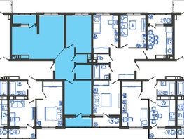 Продается 2-комнатная квартира ЖК Облака-3, дом 1, 67.6  м², 11412232 рублей