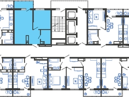 Продается 1-комнатная квартира ЖК Облака-3, дом 1, 39.9 м², 8307978 рублей