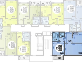 Продается 2-комнатная квартира ЖК Парк у дома, литера 8.3, 61.5  м², 11777250 рублей