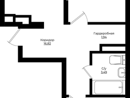 Продается 2-комнатная квартира ЖК Клубный квартал Европа, 9, литера 3, 57.27  м², 10370451 рублей