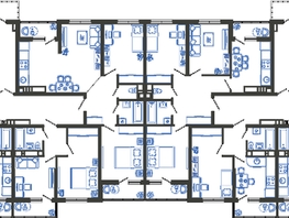 Продается 2-комнатная квартира ЖК Облака-3, дом 1, 48.4  м², 10043000 рублей