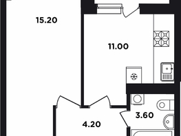 Продается 1-комнатная квартира ЖК Neo-квартал Красная площадь, 14, 36.3  м², 6352500 рублей