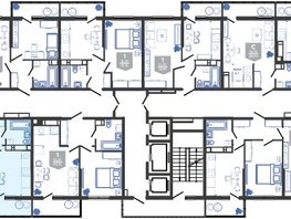 Продается 1-комнатная квартира ЖК Облака-3, дом 1, 41.3  м², 7787115 рублей