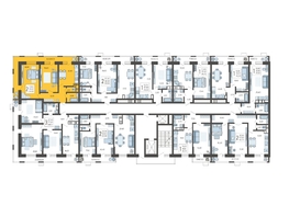 Продается 2-комнатная квартира ЖК Небо, литера 2, 64.3  м², 8738370 рублей