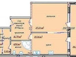 Продается 1-комнатная квартира Шевченко ул, 76  м², 10000000 рублей