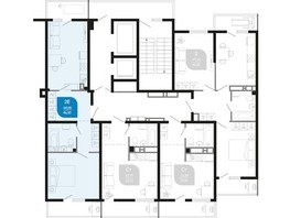 Продается 1-комнатная квартира ЖК Облака-2, блок секция 4-8, 46.3  м², 9913800 рублей