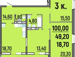 Продается 3-комнатная квартира ЖК Клубный дом Агой, 100 м², 22275000 рублей