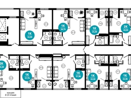 Продается 2-комнатная квартира АО Нескучный сад, корпус 1, 44.8 м², 49149100 рублей