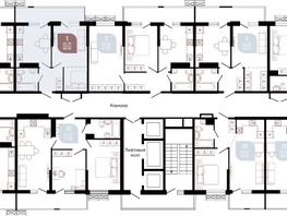 Продается 1-комнатная квартира ЖК Отражение, 2 очередь литера 4, 39.4  м², 6059720 рублей