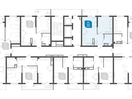 Продается 1-комнатная квартира ЖК Облака-2, блок секция 4-8, 39.8  м², 8350040 рублей