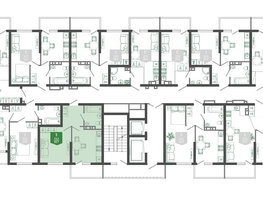 Продается 1-комнатная квартира ЖК Флора, 3 этап литера 5, 34.1  м², 14610370 рублей