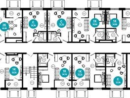 Продается 1-комнатная квартира ЖК Нескучный сад, корпус 2, 39.1  м², 41563300 рублей