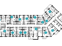 Продается 3-комнатная квартира ЖК Нескучный сад, корпус 2, 59.9  м², 70616110 рублей