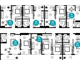 Продается 2-комнатная квартира АО Нескучный сад, корпус 1, 56.9 м², 53744060 рублей