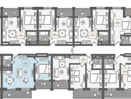 Продается 2-комнатная квартира АО Нескучный сад, корпус 1, 56.9 м², 65463260 рублей