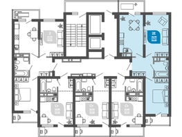 Продается 2-комнатная квартира ЖК Облака-2, блок секция 4-8, 56.6  м², 12021840 рублей