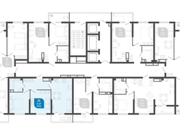 Продается 2-комнатная квартира ЖК Облака-2, блок секция 1-3, 52.8  м², 10084800 рублей