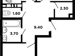 Продается 2-комнатная квартира ЖК Neo-квартал Красная площадь, 18, 59.7  м², 7581900 рублей