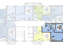 Продается 2-комнатная квартира ЖК Город у моря, литер 17, 48.37  м², 8116486 рублей