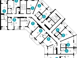 Продается 1-комнатная квартира АО Нескучный сад, корпус 1, 22.2  м², 26422440 рублей