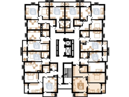 Продается 2-комнатная квартира ЖК Южане, 4 очередь литера 3, 63.3  м², 9558300 рублей