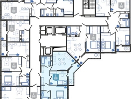 Продается 2-комнатная квартира ЖК Облака-3, дом 1, 58.5  м², 10395450 рублей