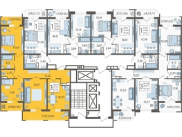 Продается 3-комнатная квартира ЖК Ural (Урал), 82.39  м², 9853844 рублей