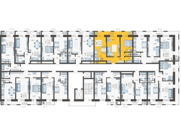 Продается 2-комнатная квартира ЖК Небо, литера 7, 59.6  м², 8582400 рублей