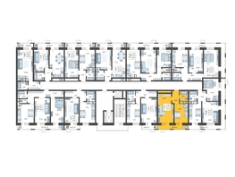 Продается 1-комнатная квартира ЖК Небо, литера 3, 41.6  м², 6893120 рублей