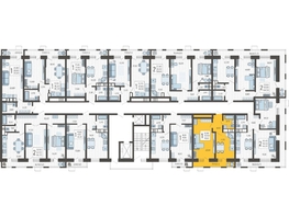 Продается 1-комнатная квартира ЖК Небо, литера 8, 41.6  м², 6888960 рублей