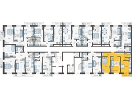 Продается 2-комнатная квартира ЖК Небо, литера 4, 64.5  м², 8920350 рублей