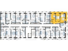 Продается 2-комнатная квартира ЖК Небо, литера 5, 64.5  м², 9507300 рублей