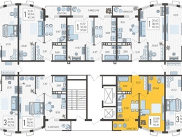 Продается 1-комнатная квартира ЖК Режиссёр, литера 4, 40.41  м², 7613244 рублей