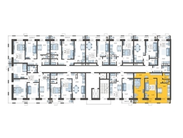 Продается 2-комнатная квартира ЖК Небо, литера 1, 66.7  м², 9724860 рублей