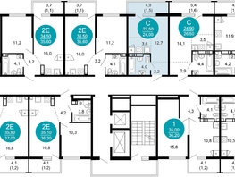 Продается 1-комнатная квартира ЖК Лестория, дом 2, 24  м², 12679200 рублей