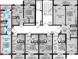 Продается 1-комнатная квартира ЖК Botanica Hills (Ботаника Хилс), лит 2, 31.5  м², 9181000 рублей