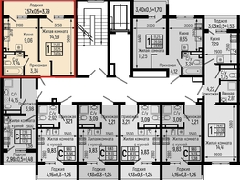 Продается 1-комнатная квартира ЖК Botanica Hills (Ботаника Хилс), лит 1, 34.04  м², 9603000 рублей