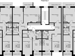 Продается 3-комнатная квартира ЖК Nova Vita (Нова Вита), дом 19, 70.93  м², 7665000 рублей