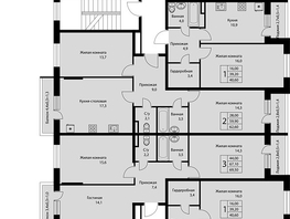 Продается 2-комнатная квартира ЖК Nova Vita (Нова Вита), дом 22, 59.4  м², 6597000 рублей