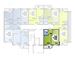 Продается 1-комнатная квартира ЖК Южная долина, литера 1, 37.53  м², 4222125 рублей